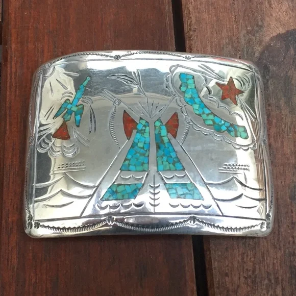 J. Nezzie | Accessories | J Nezzie Navajo Silver Belt Buckle  display picture 1